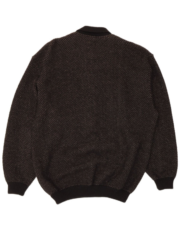 Maglione da uomo con collo alto Cobra IT 52 Large Black Argyle/Diamond Wool