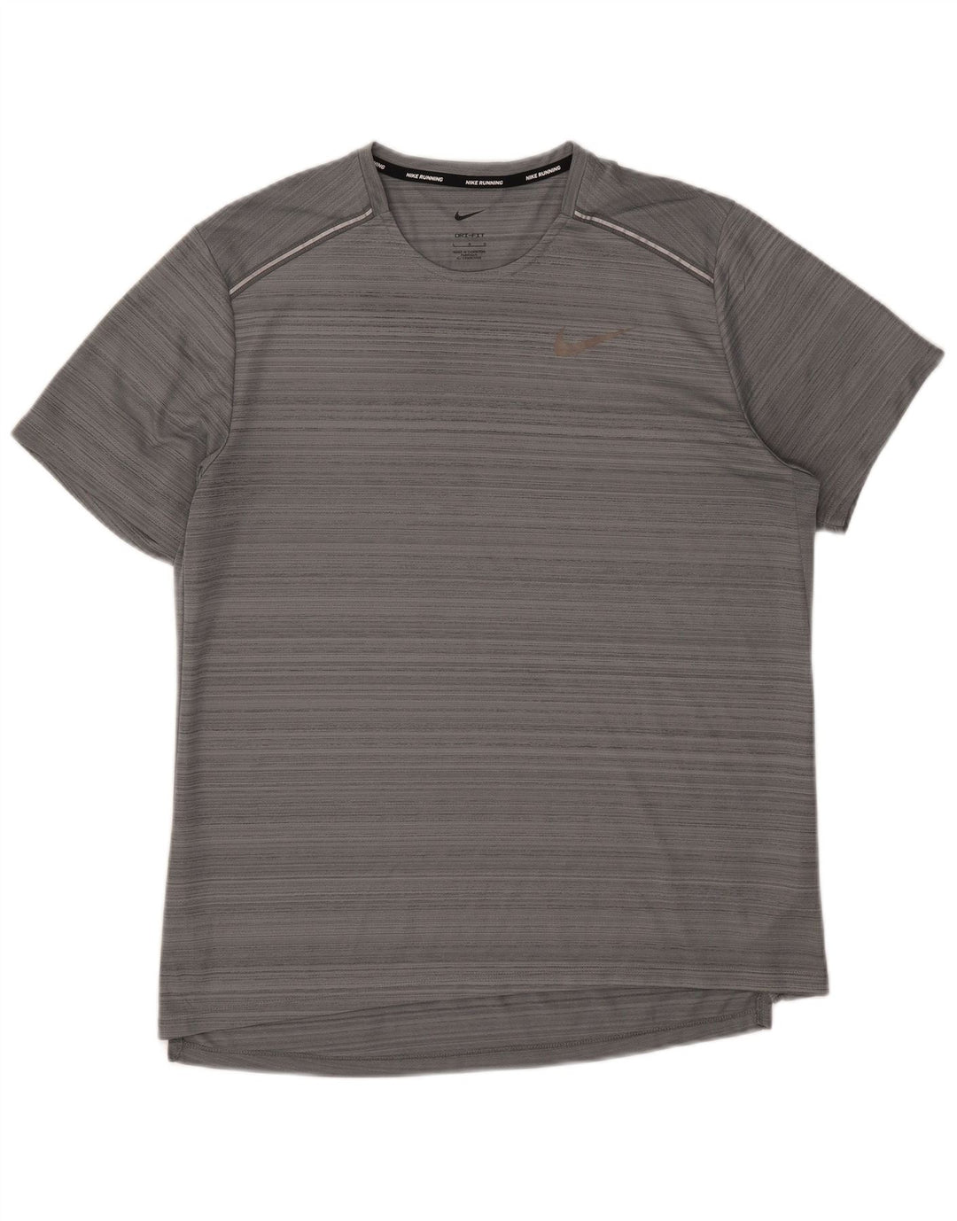 T-shirt Nike Dri Fit da uomo, grande, in poliestere grigio