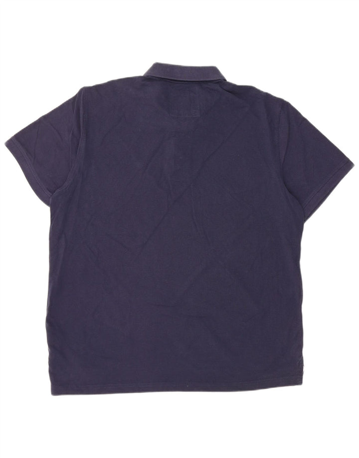 CREW CLOTHING Polo da uomo XL in cotone blu navy