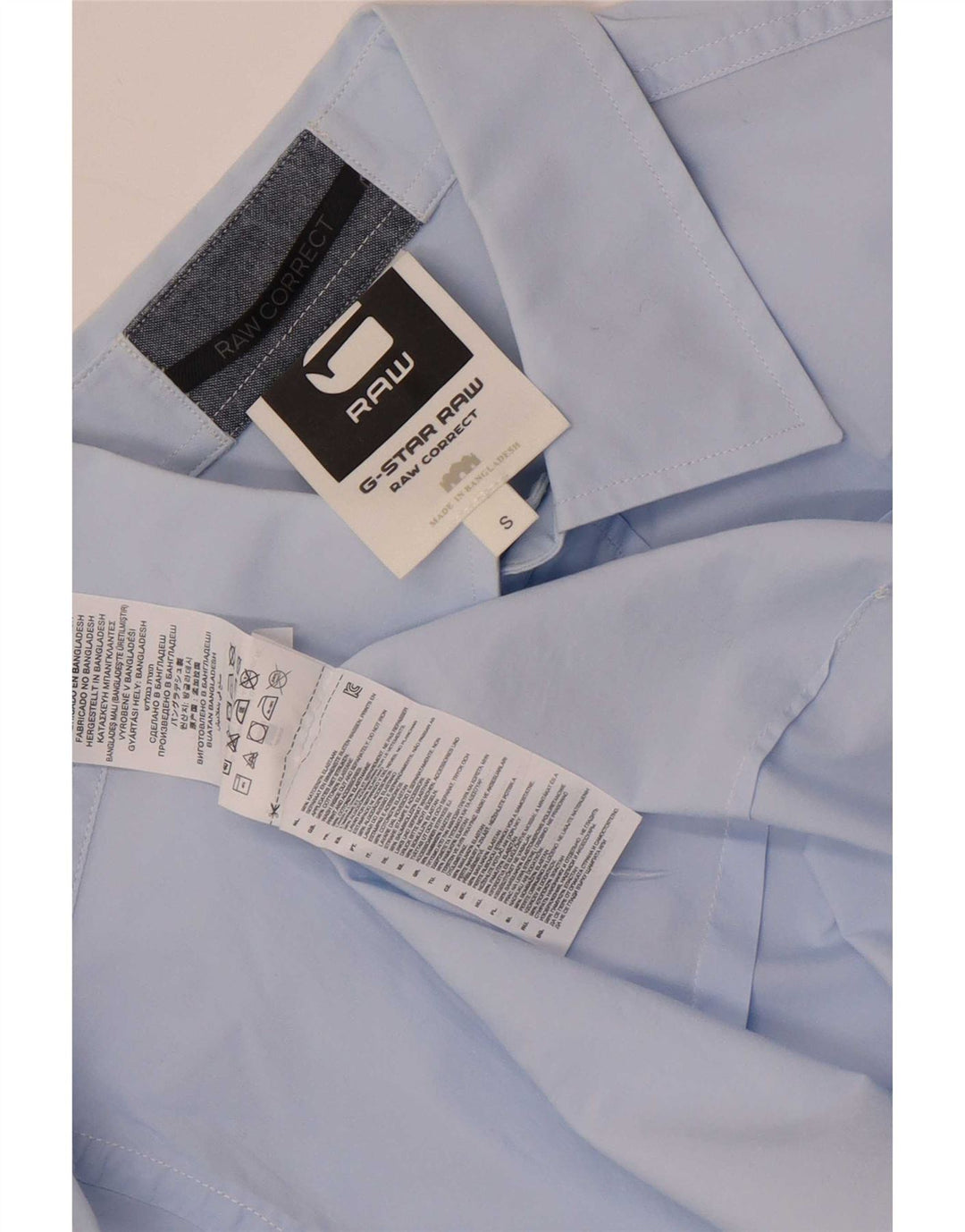 Camicia da uomo G-Star piccola in cotone blu