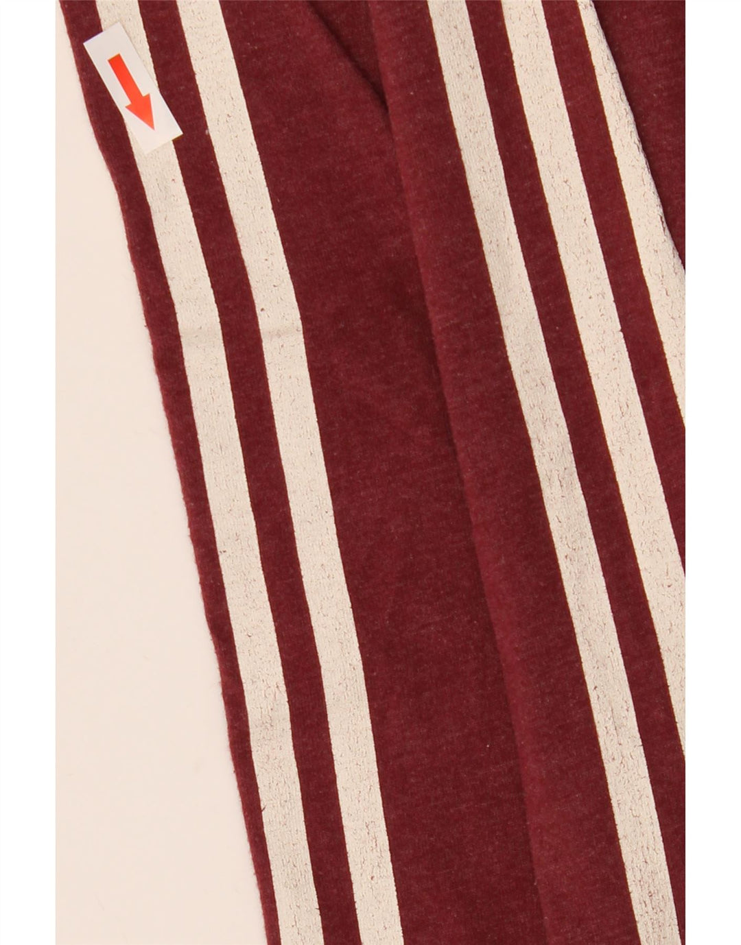 Top Adidas da uomo a maniche lunghe in cotone bordeaux medio
