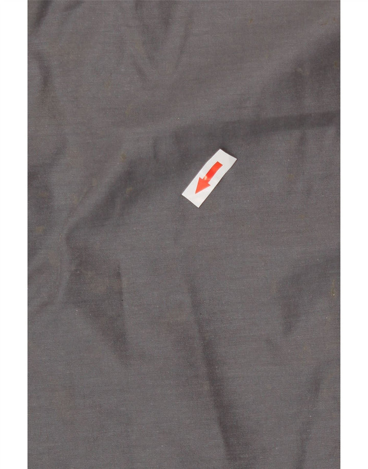 Giacca a vento vintage da uomo UK 38 a righe grigio medio