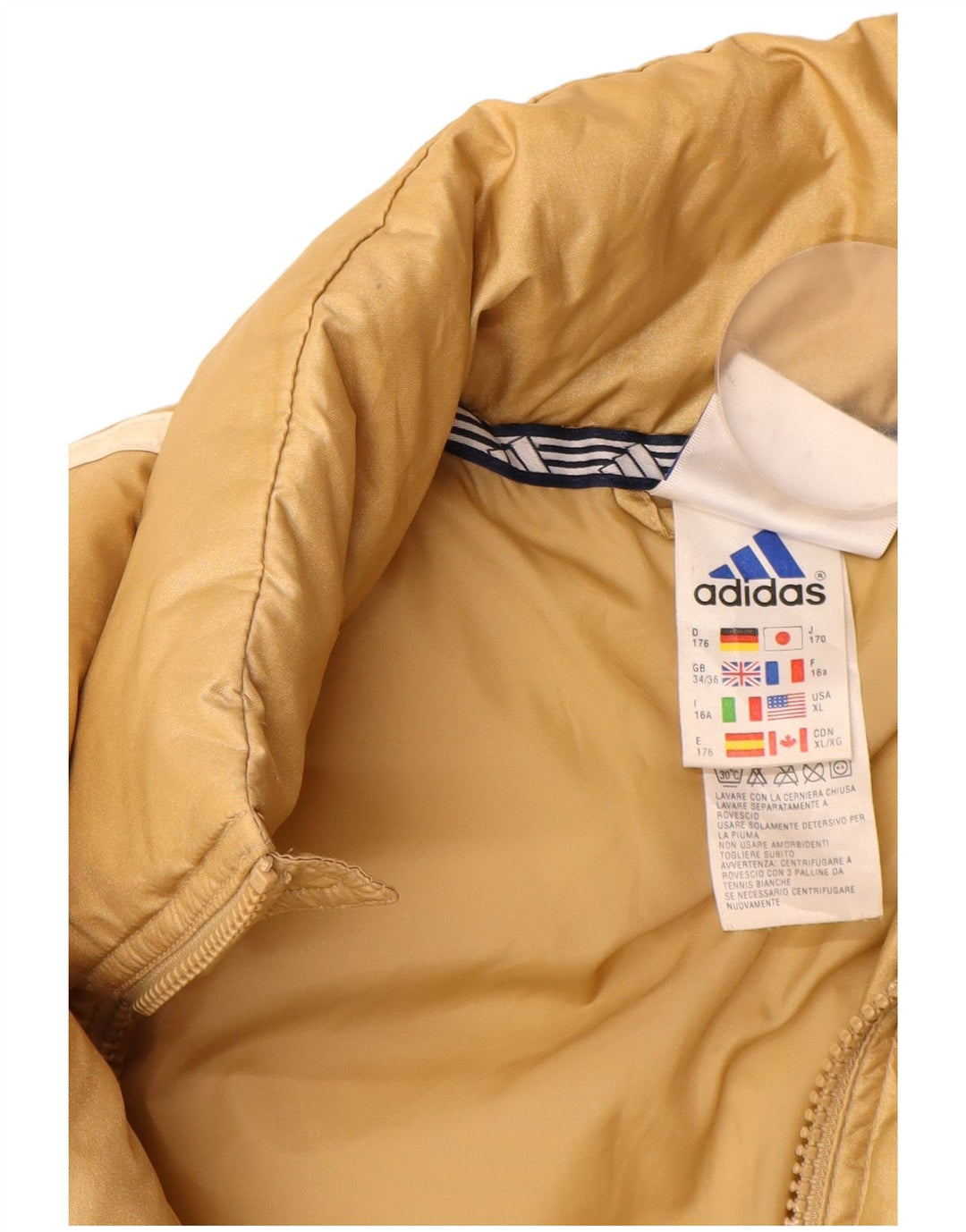 Giacca imbottita Adidas Ragazzo 15-16 anni Giallo in poliammide