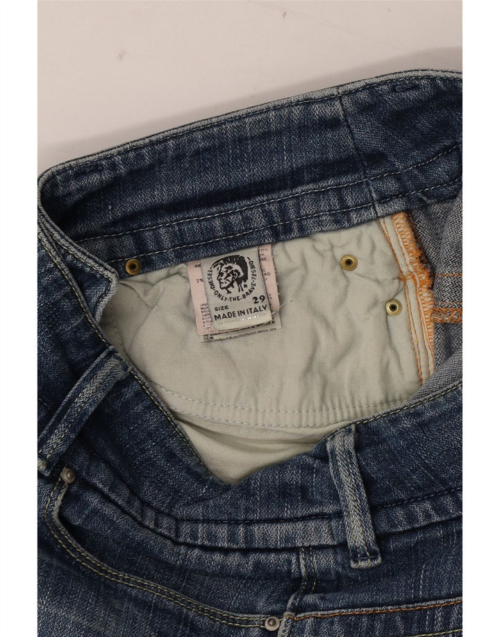 Jeans dritti da donna DIESEL W29 L30 cotone blu