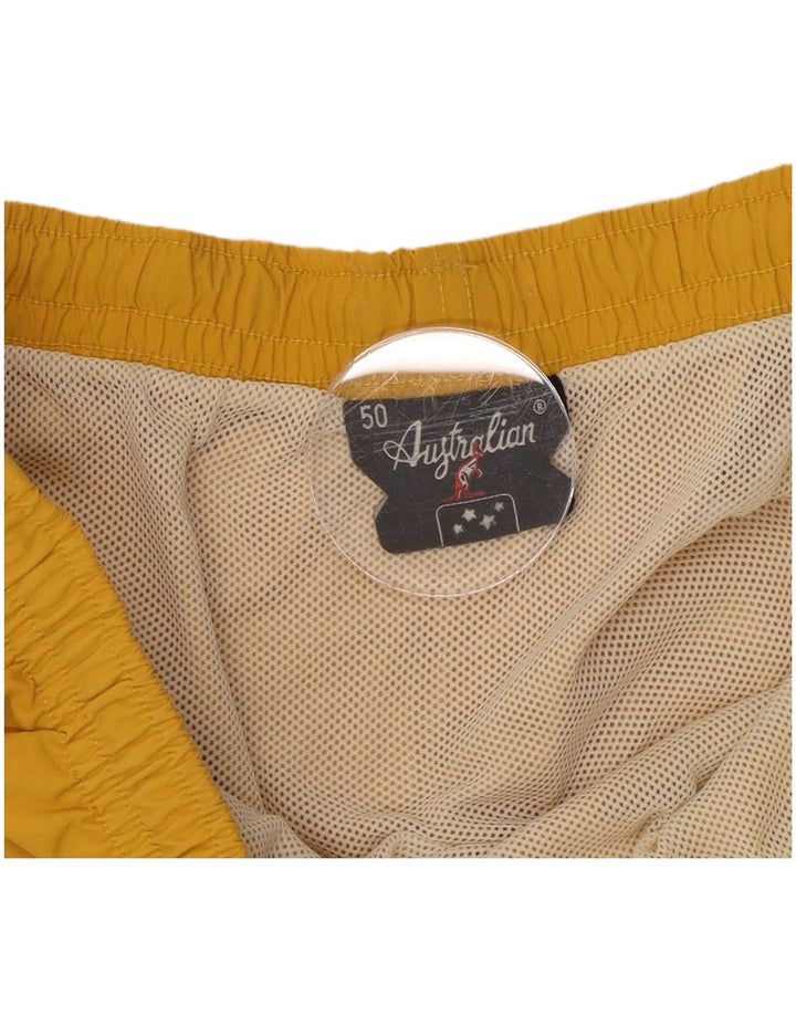 Pantaloncini da bagno uomo AUSTRALIAN L'ALPINA IT 50 Medium Giallo Poliammide
