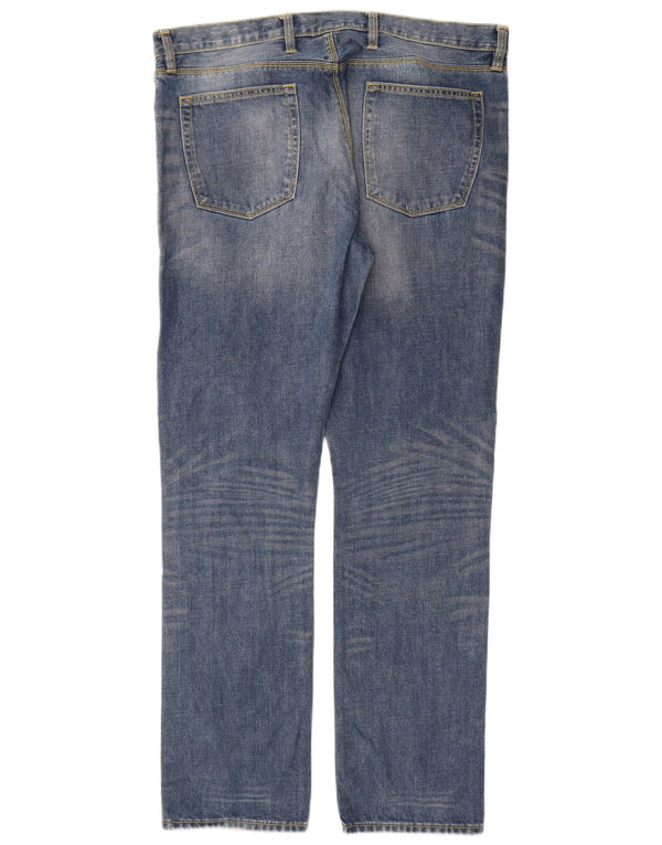 Jeans dritti slim premium da uomo Gap W36 L32 cotone blu