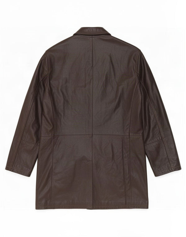 Cappotto In Pelle Uomo Conbipel IT 52 Large Marrone