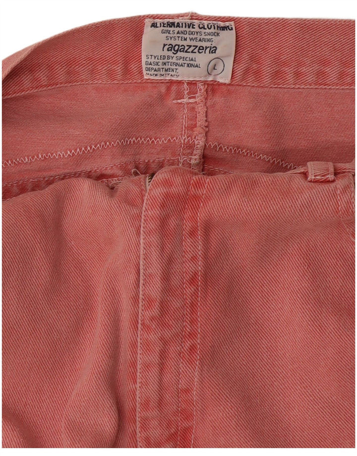 Jeans affusolati vintage da donna grandi W32 L29 rosa
