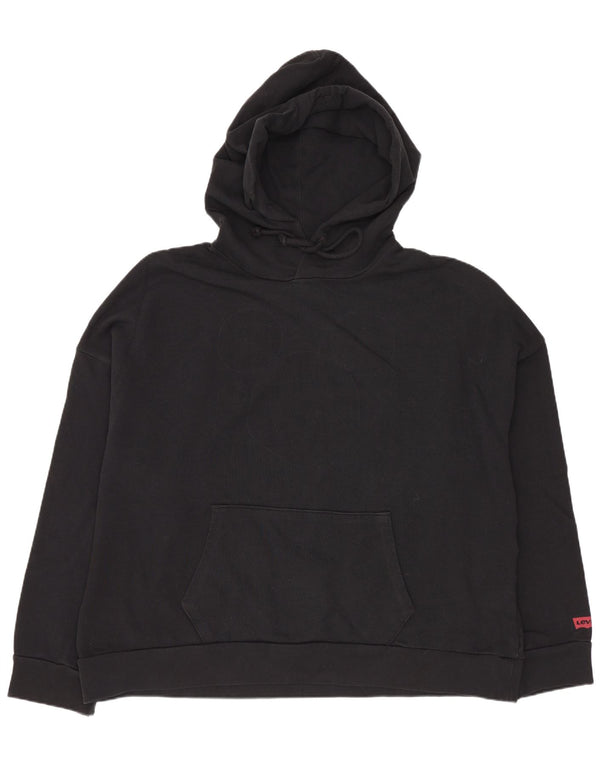 Maglione con cappuccio oversize da uomo Levi's Small in cotone nero