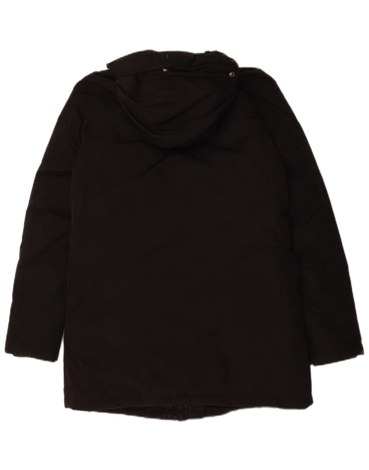 Cappotto imbottito con cappuccio da donna Maison Scotch UK 14 poliestere nero medio