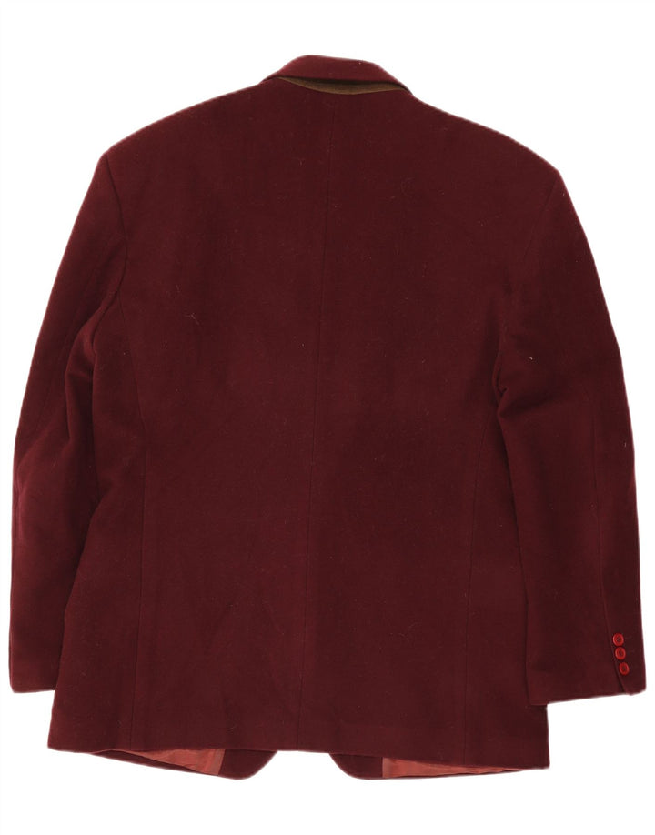 Giacca blazer a 2 bottoni da uomo Pit Stop IT 54 2XL Lana bordeaux
