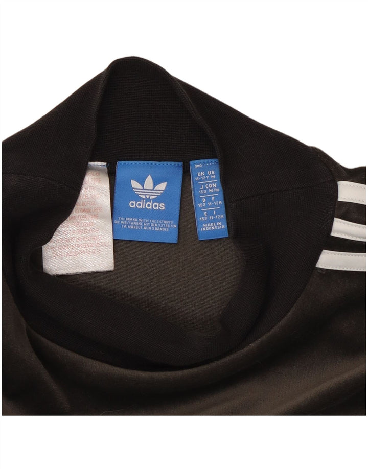 Felpa in velluto per ragazze Adidas, maglione 11-12 anni, poliestere grigio
