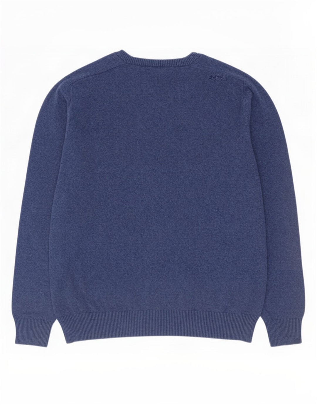 Maglione da uomo con scollo a V Bench XL in cotone blu