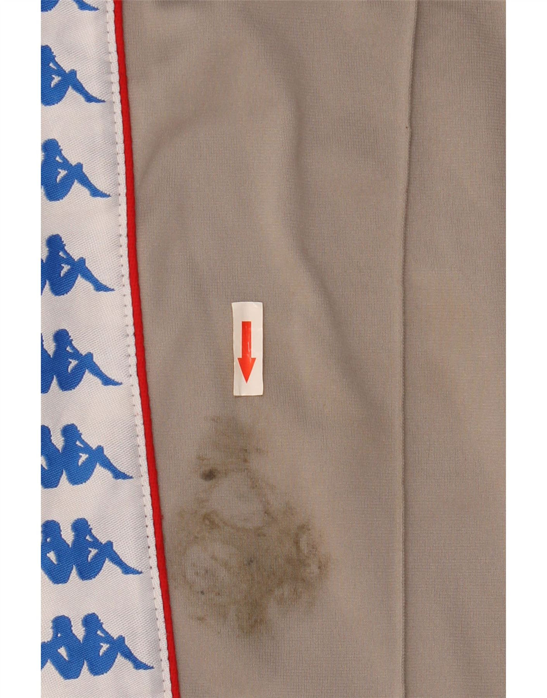 Pantaloni da tuta con grafica Kappa da uomo, grandi, in poliestere color block grigio