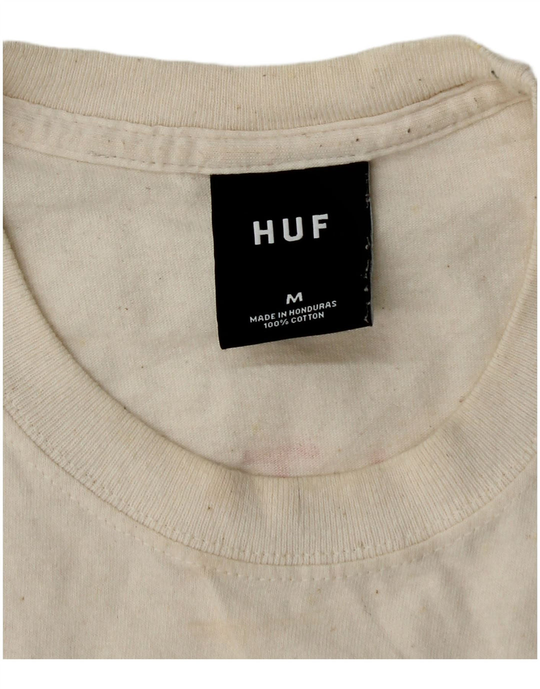 T-shirt grafica da uomo HUF Top in cotone bianco medio