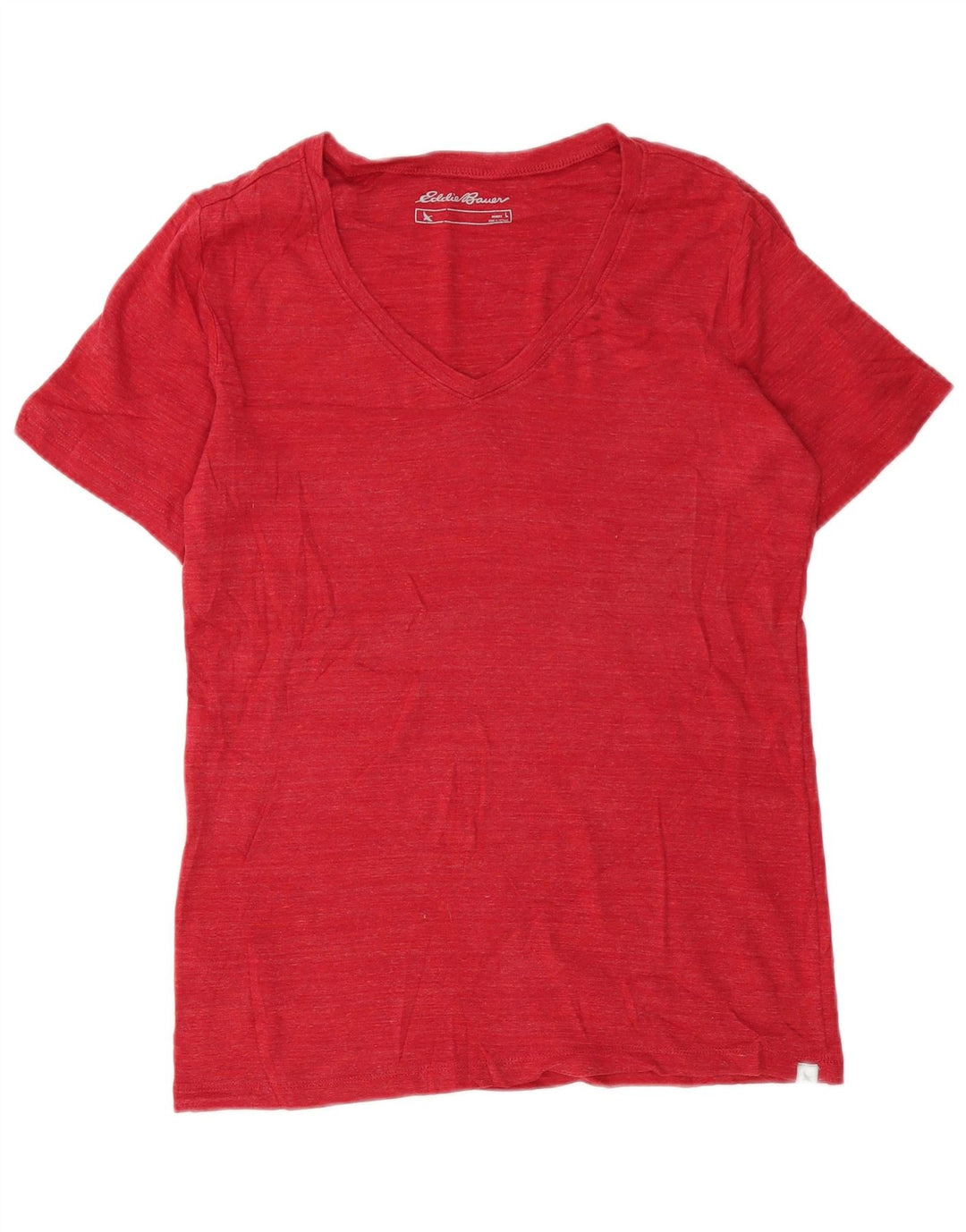 T-shirt da donna Eddie Bauer Top UK 14 grande cotone rosso