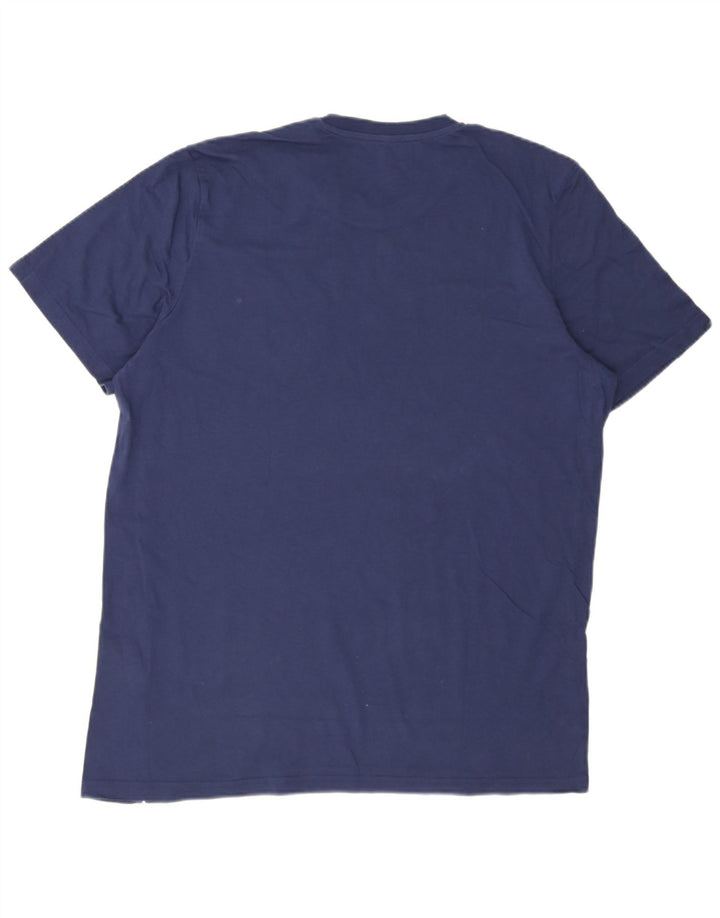 T-shirt da uomo Adidas Top XL blu navy in cotone
