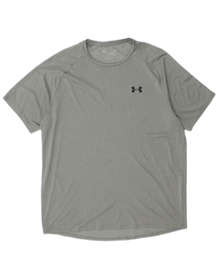 T-shirt da uomo UNDER ARMOUR Top grande verde poliestere