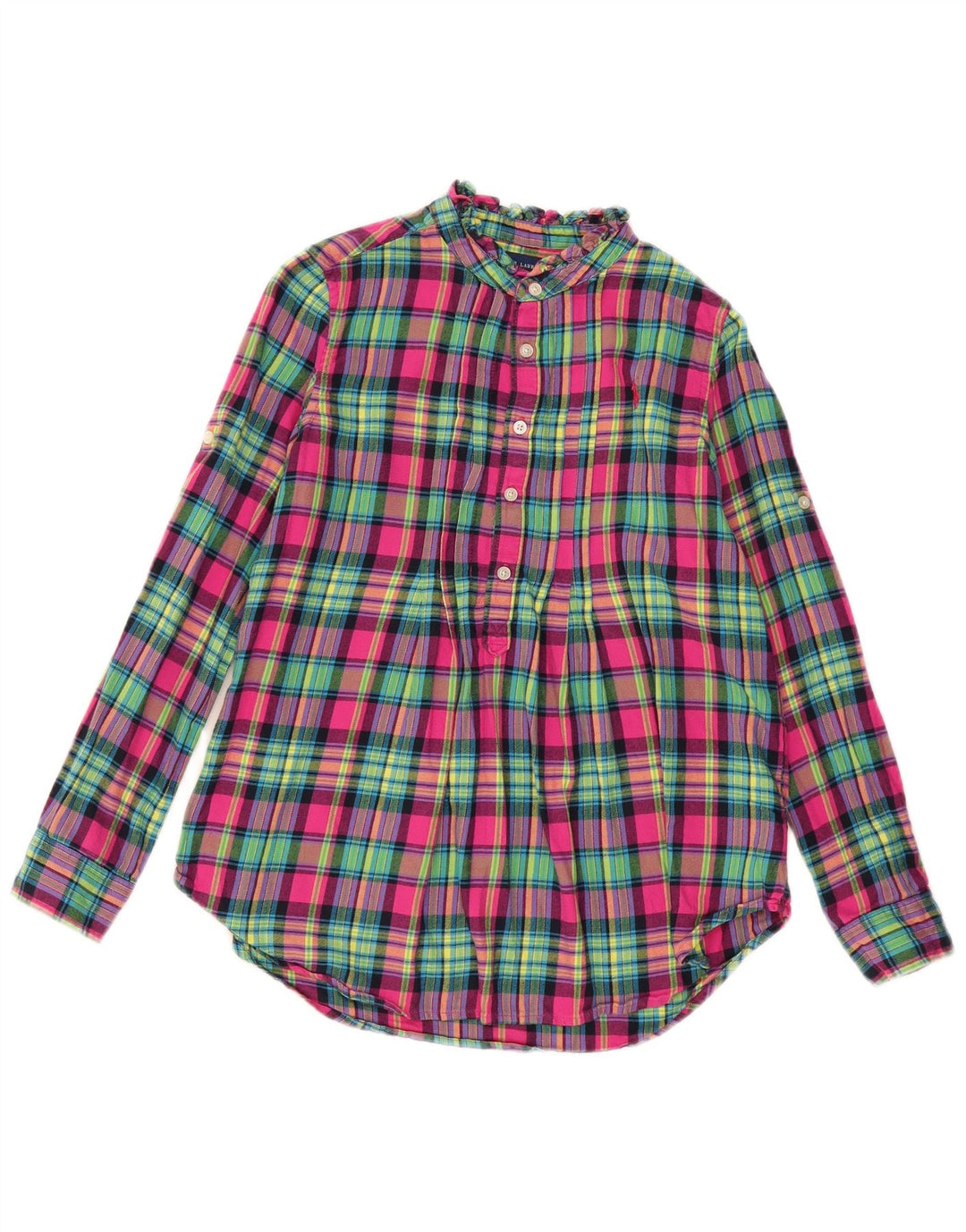 Camicia Ralph Lauren per ragazze in flanella pullover 11-12 anni in cotone multicolore