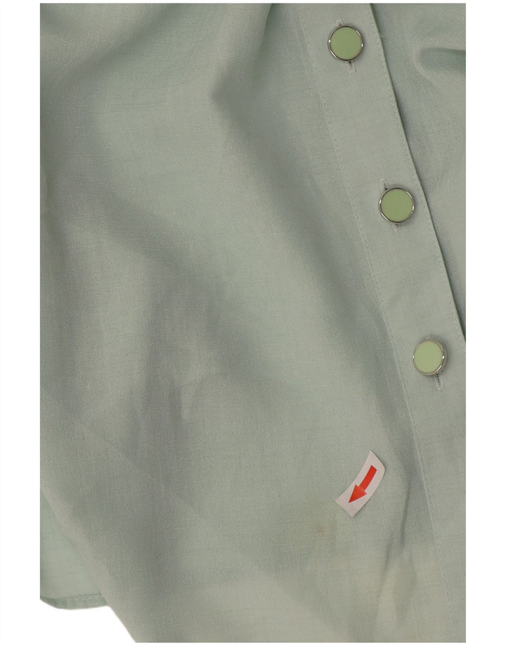 Camicia a maniche corte da donna Marks & Spencer UK 20 2XL poliestere verde