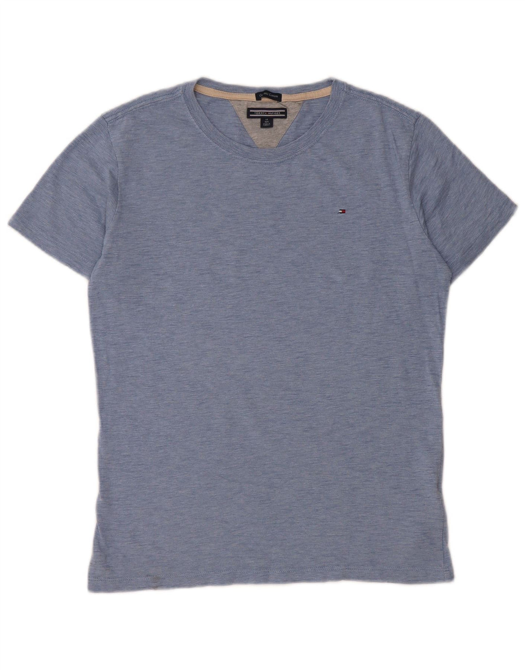 TOMMY HILFIGER T-shirt per ragazzi 13-14 anni in cotone mélange blu