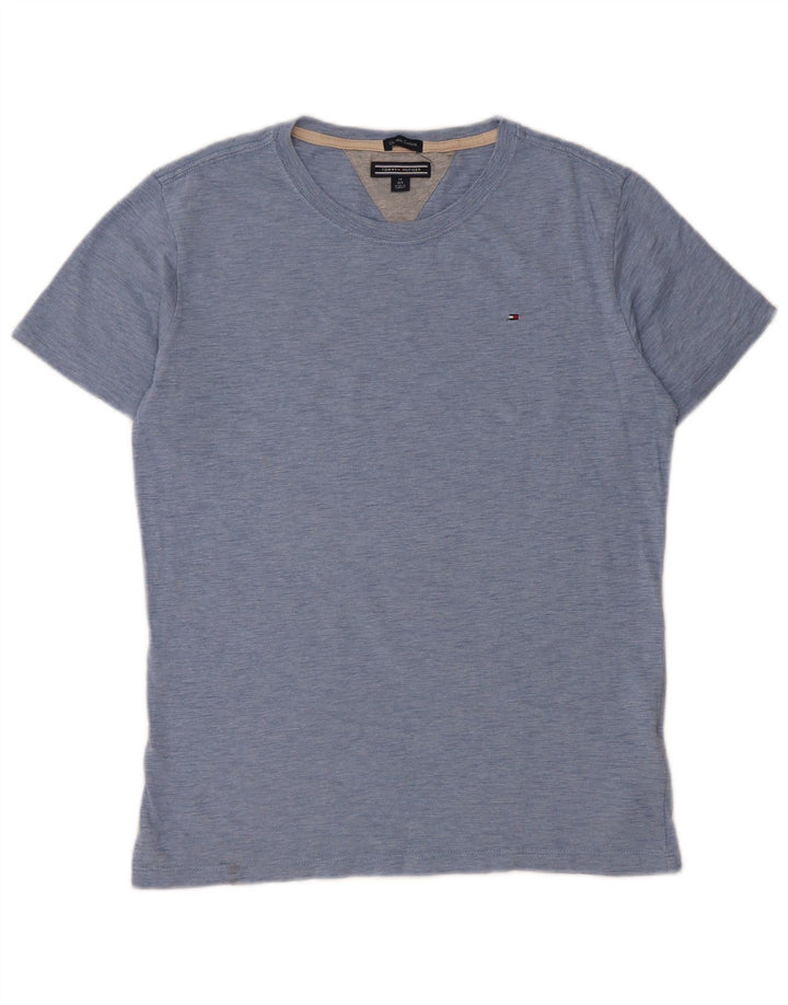 TOMMY HILFIGER T-shirt per ragazzi 13-14 anni in cotone mélange blu