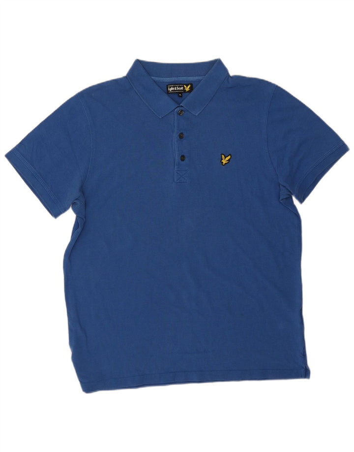 Polo da uomo Lyle & Scott XL in cotone blu