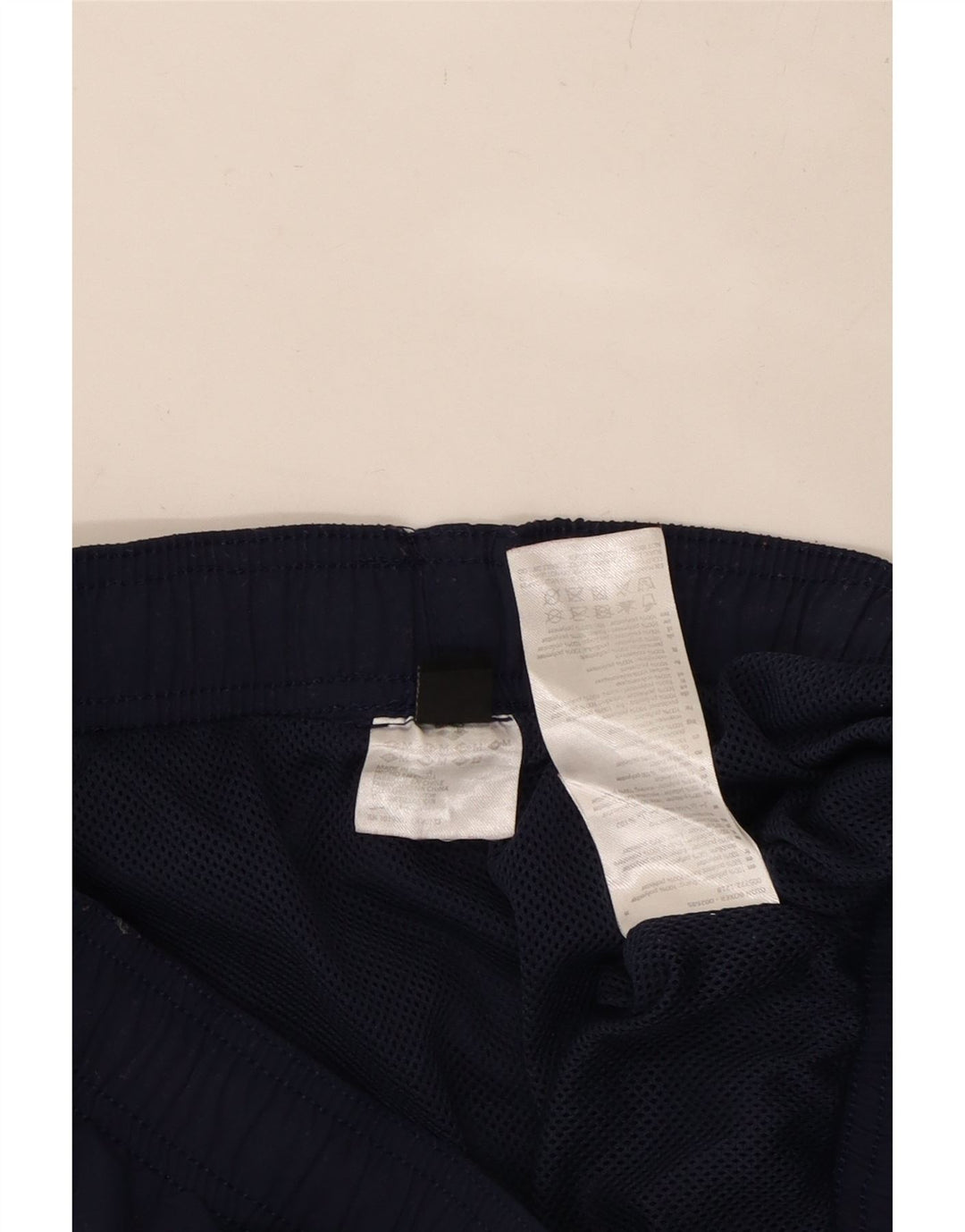 ARENA Mens Graphic Sport Shorts Medium  Navy Blue Polyester Vintage Arena and Second-Hand Arena from Messina Hembry 