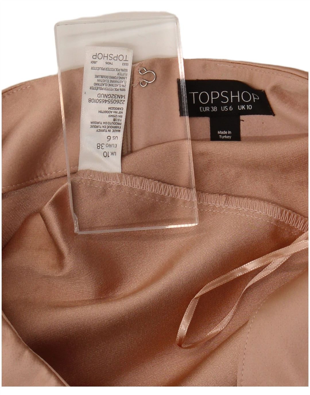 Pantaloni caldi da donna Topshop UK 10 piccoli W28 poliestere rosa