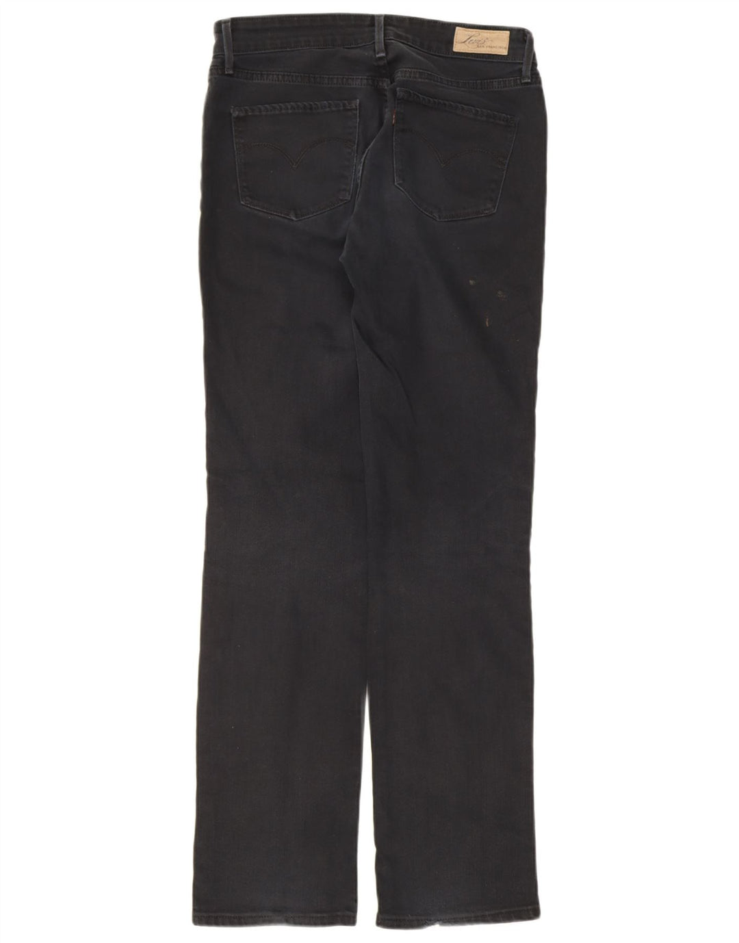 Jeans dritti da donna Levi's W27 L32 cotone nero