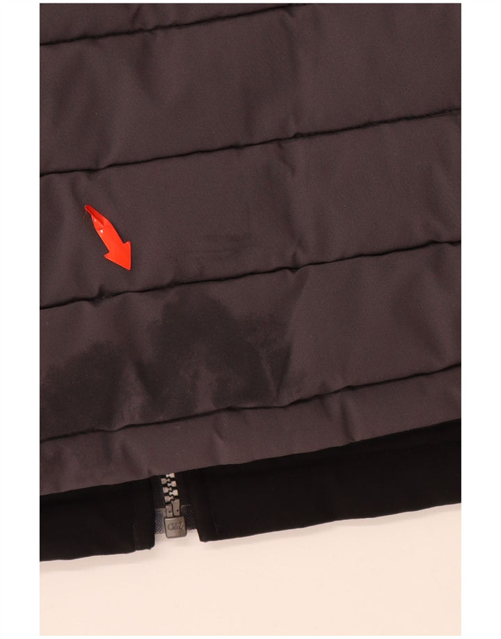 Giacca imbottita reversibile da uomo NAUTICA UK 40 grande poliestere nero