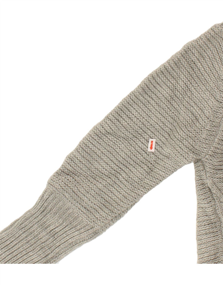 OASIS Womens Open Cardigan Sweater UK 16 Large Grey Acrylic Vintage Oasis and Second-Hand Oasis from Messina Hembry 