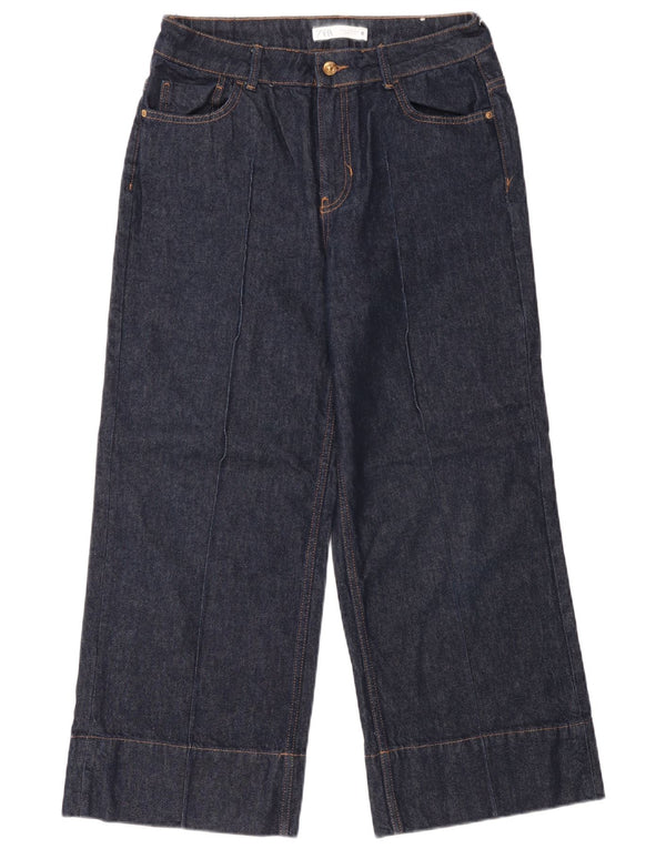 Jeans larghi da donna Zara EU 40 medio W30 L27 cotone blu navy