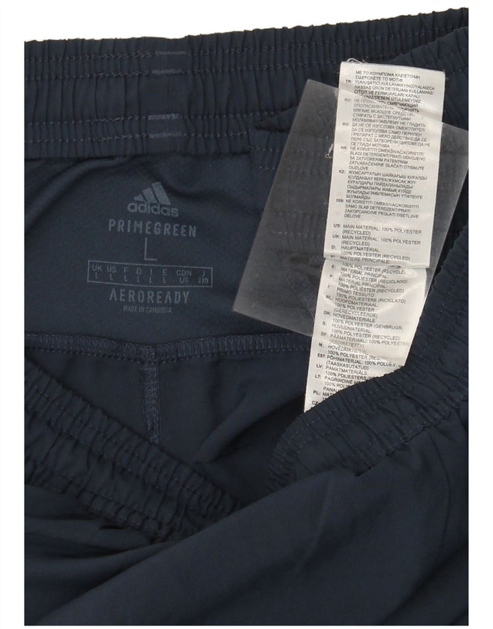 Pantaloncini sportivi Adidas Aeroready da uomo di grandi dimensioni in poliestere blu navy