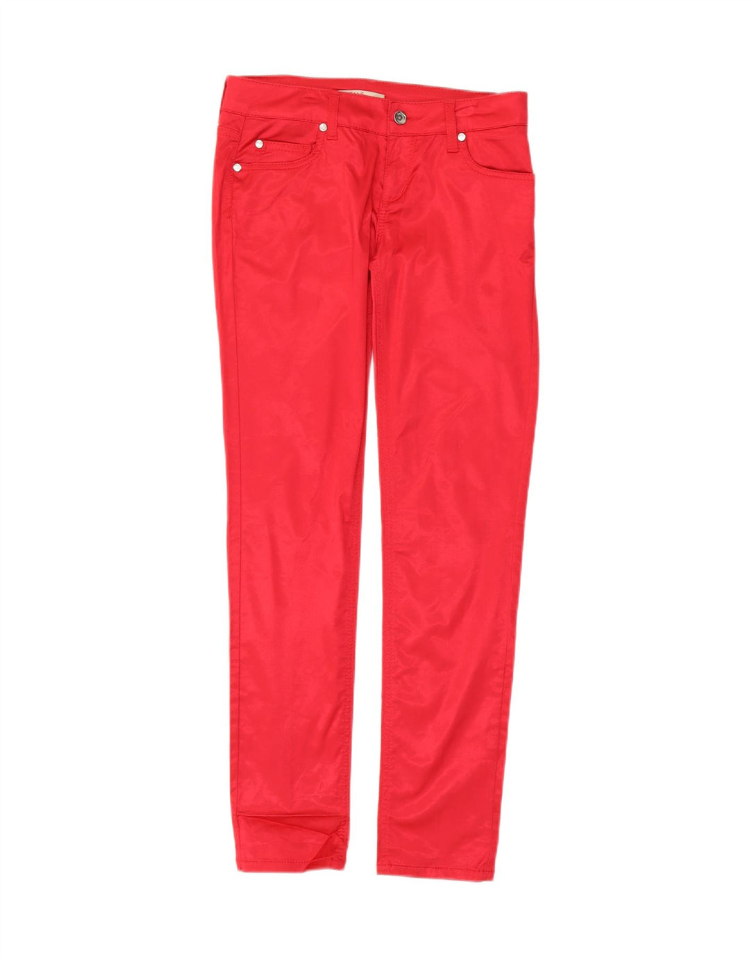 Pantaloni casual slim da donna LIU JO W29 L30 rosso in viscosa
