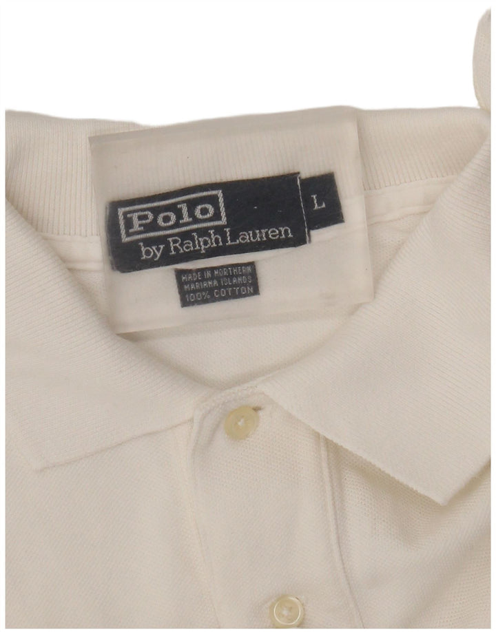Polo Ralph Lauren Camicia da uomo grande in cotone bianco