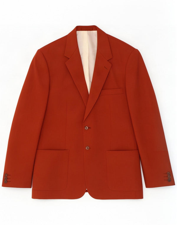 Wellington Giacca blazer da uomo a 2 bottoni UK 48 4XL Marrone Poliestere