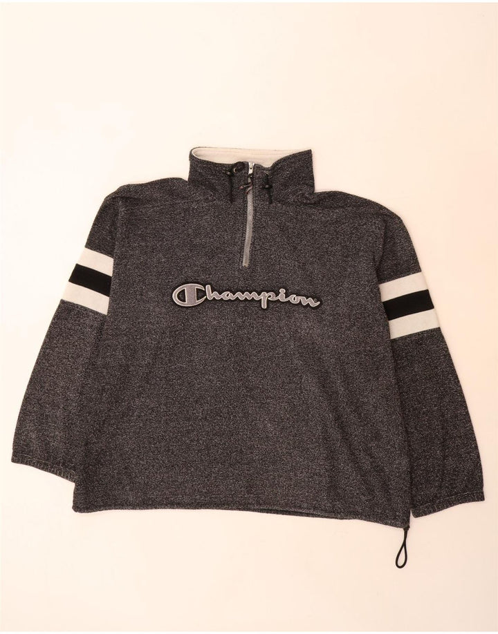 Felpa Champion da uomo con grafica ampia e vestibilità ampia, grande grigio screziato