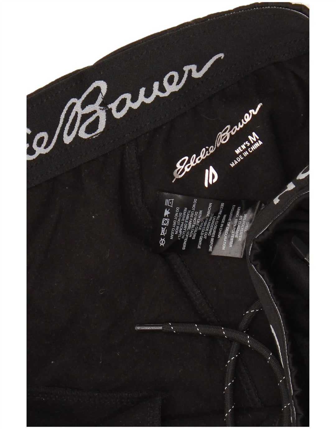 EDDIE BAUER Pantaloni da tuta da uomo Joggers Medio Nero Poliestere