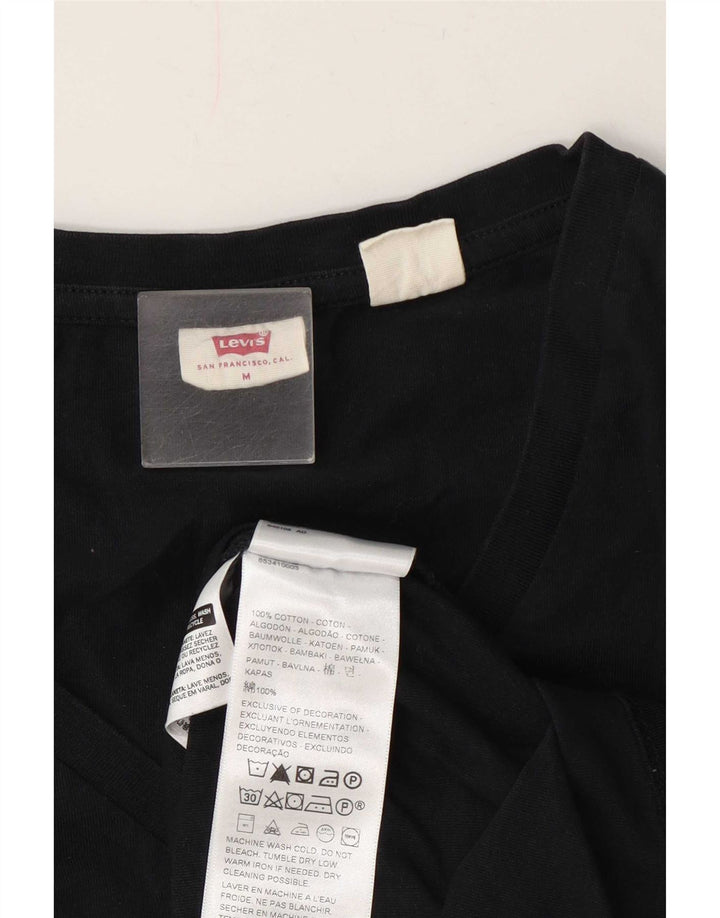T-shirt da donna Levi's Top UK 14 cotone nero medio