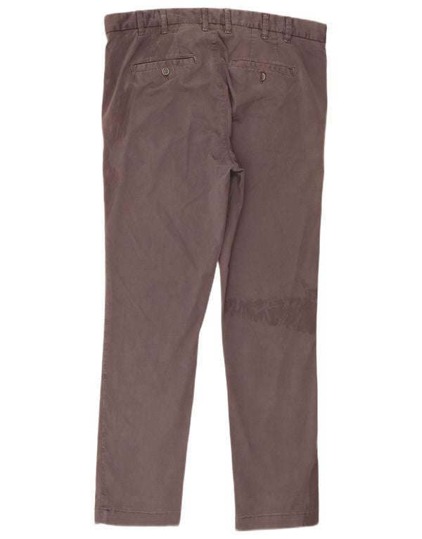 Pantaloni chino slim da uomo Calvin Klein W33 L29 cotone grigio