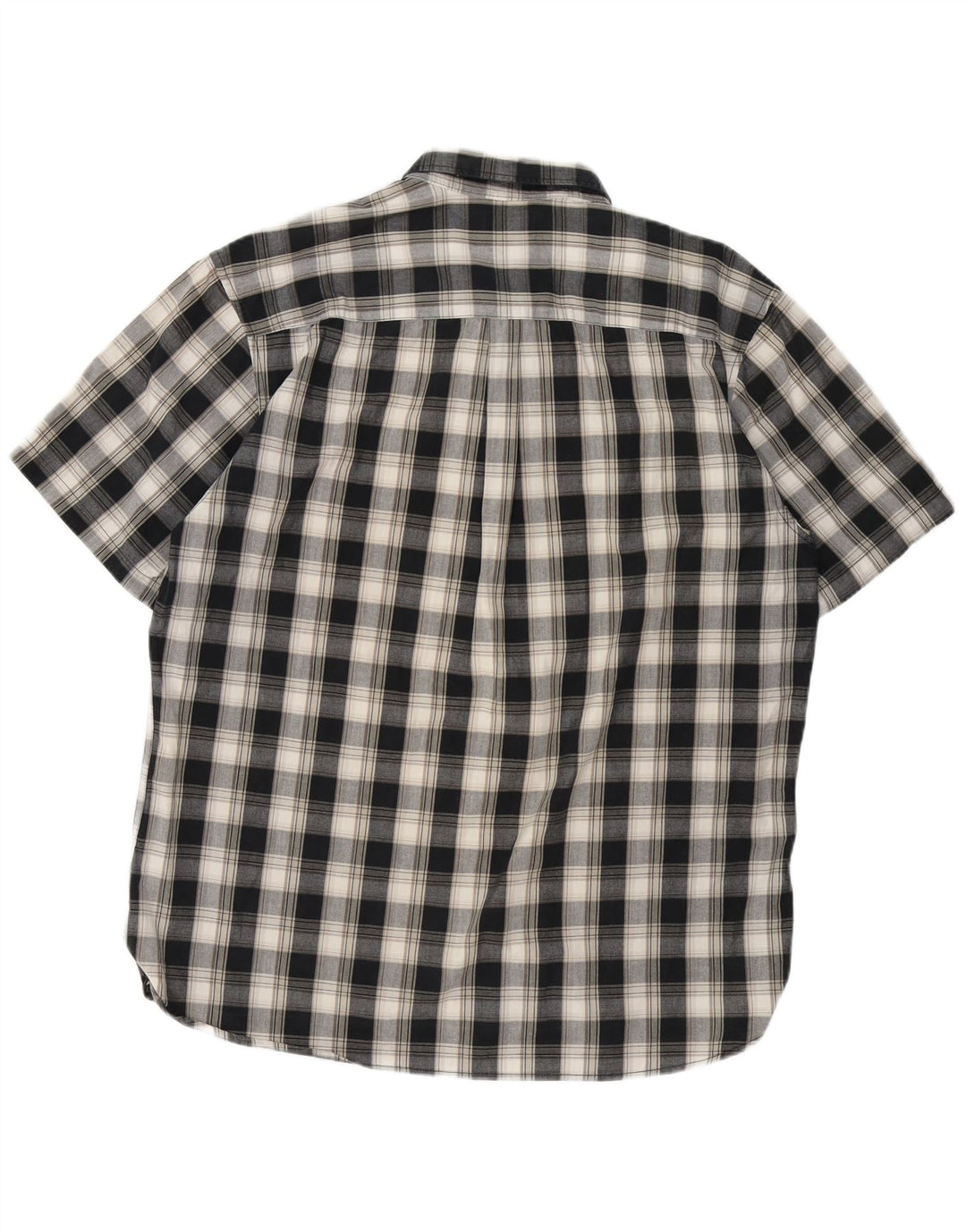 Camicia Quiksilver da uomo a maniche corte, vestibilità regolare, XL, in cotone a quadri grigi