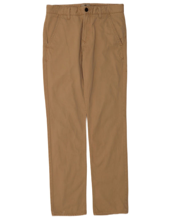Pantaloni chino dritti da uomo Timberland W31 L33 in cotone beige