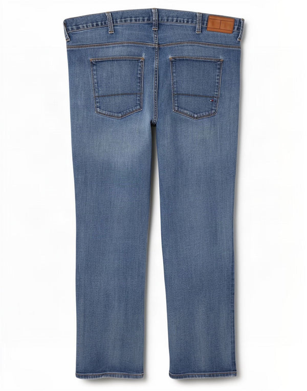 Jeans dritti da uomo Tommy Hilfiger W42 L30 cotone blu
