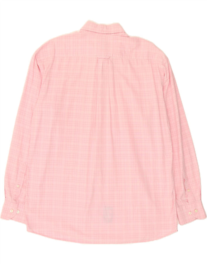 GANT Mens Urban Fit Shirt Large Pink Check Cotton Vintage Gant and Second-Hand Gant from Messina Hembry 