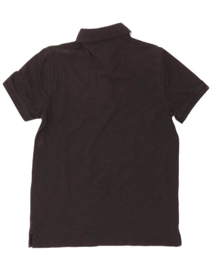 Polo da uomo Tommy Hilfiger in cotone nero medio