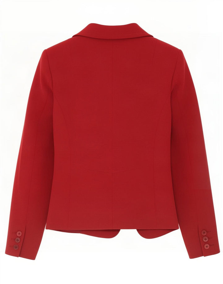 Giacca blazer da donna a 1 bottone Reiss UK 6 XS poliestere rosso