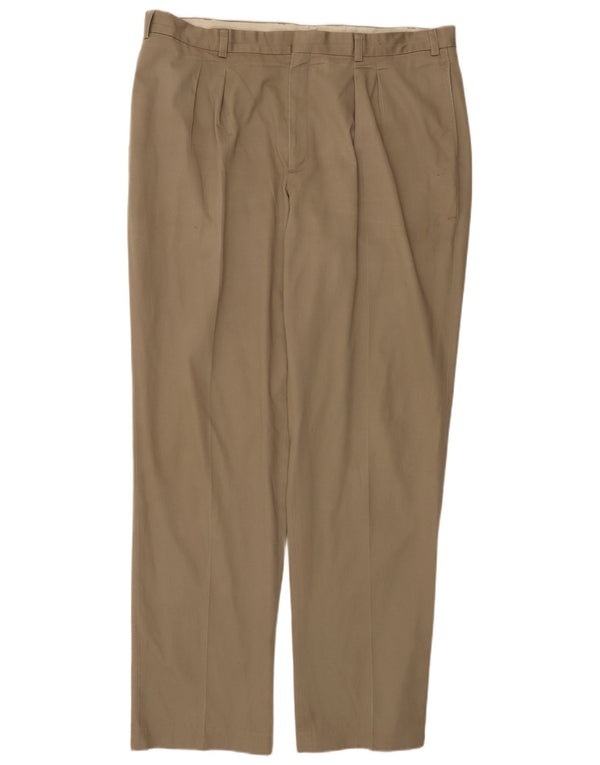 Pantaloni chino da uomo L.L.BEAN W42 L36 in cotone beige