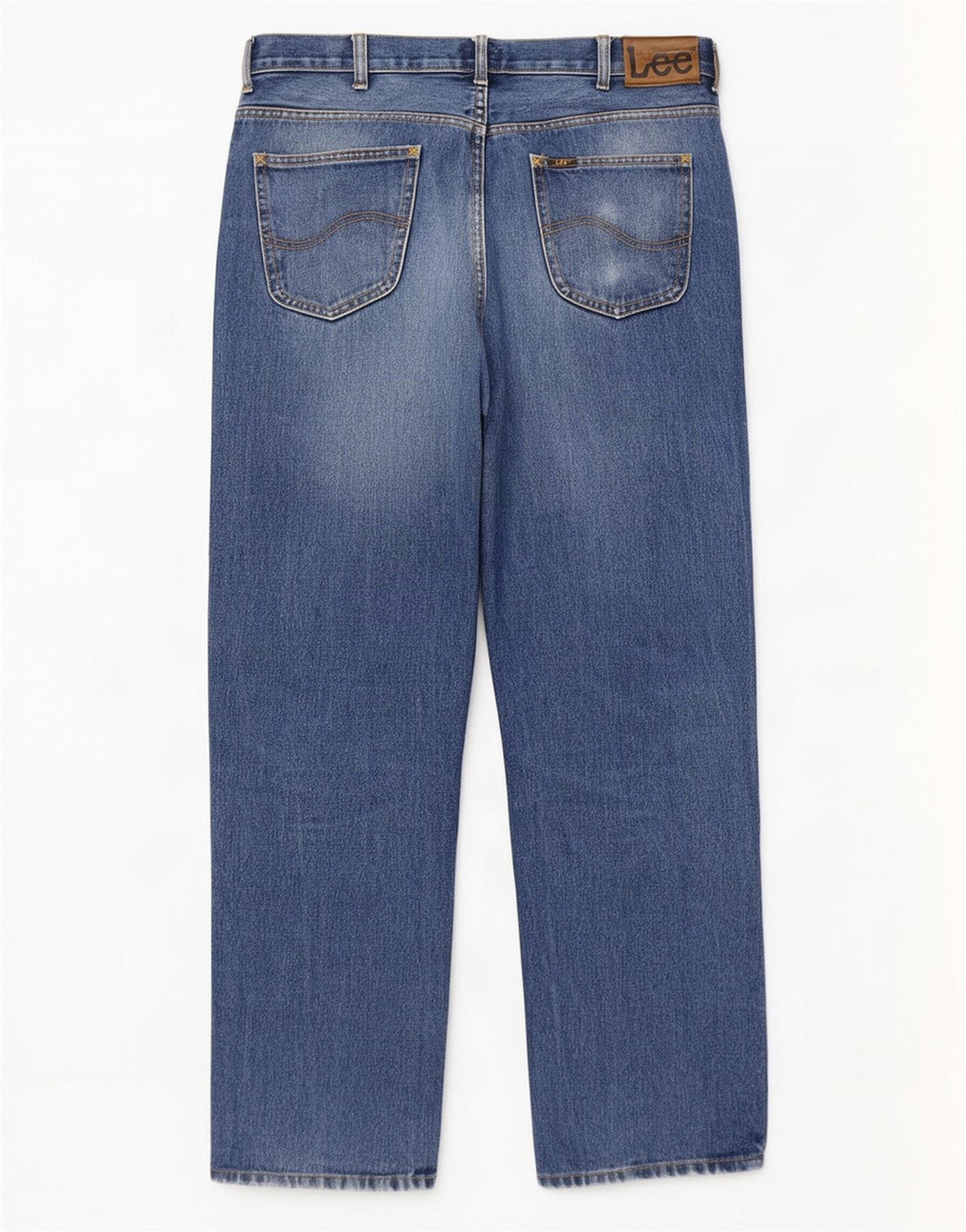 Jeans dritti Brooklyn da donna Lee W38 L32 cotone blu