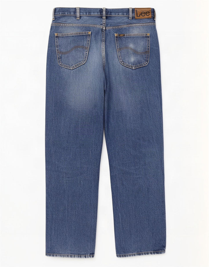 Jeans dritti Brooklyn da donna Lee W38 L32 cotone blu